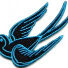 Bird tattoo swallow dove swiftlet sparrow biker applique iron-on patch new S-568