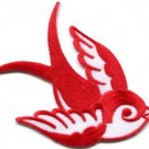 Bird tattoo swallow dove swiftlet sparrow biker applique iron-on patch new S-969