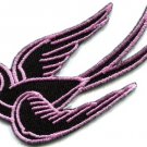 Bird tattoo swallow dove swiftlet sparrow biker applique iron-on patch new S-566