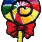 Lollipop gay lesbian pride rainbow flag LGBT applique iron-on patch Small S-191