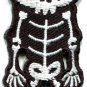 Skull skeleton goth punk emo horror biker boho applique iron-on patch new S-664