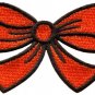 Orange bow knot ribbon boho retro sew sewing applique iron-on patch new S-437
