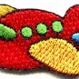 Airplane plane kids fun flying retro sew sewing applique iron-on patch new S-472