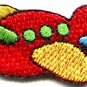 Airplane plane kids fun flying retro sew sewing applique iron-on patch new S-472