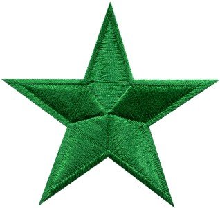 Star hippie 70's retro disco fab superstar applique iron-on patch new S-148