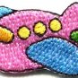 Airplane plane kids fun flying retro sew sewing applique iron-on patch new S-471