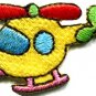 Helicopter chopper copter kids fun sew sewing applique iron-on patch new S-468