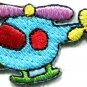 Helicopter chopper copter kids fun sew sewing applique iron-on patch new S-465