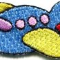 Airplane plane kids fun flying retro sew sewing applique iron-on patch new S-470
