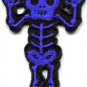Skull skeleton goth punk emo horror biker sew applique iron-on patch new S-452
