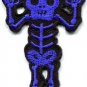 Skull skeleton goth punk emo horror biker sew applique iron-on patch new S-452