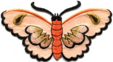 Butterfly insect boho hippie retro love peace applique iron-on patch new S-454
