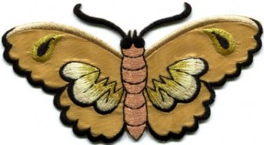 Butterfly insect boho hippie retro love peace applique iron-on patch new S-457