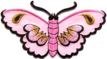 Butterfly insect boho hippie retro love peace applique iron-on patch new S-460