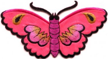 Butterfly insect boho hippie retro love peace applique iron-on patch new S-458