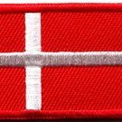 Flag of Denmark Danish Danes europe applique iron-on patch new Small S-767