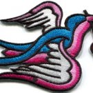 Bird cherries tattoo applique iron-on patch new S-293
