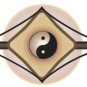 Yin Yang tao taoism bandana handkerchief headwrap head wrap biker 20X20 in. new