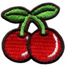 Cherry cherries fruit applique iron-on patch S-193