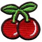 Cherry cherries fruit applique iron-on patch S-193