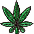 Lot of 100 pot leaf marijuana weed hippie applique iron-on patches Small FREE WORLDWIDE DELIVERY!