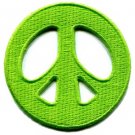 Peace sign hippie retro love weed embroidered applique iron-on patch new S-15