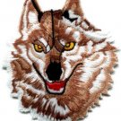 Wolf wolves biker retro applique iron-on patch S-236