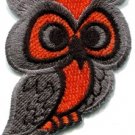 Owl bird animal wildlife applique iron-on patch S-290