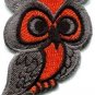 Owl bird animal wildlife applique iron-on patch S-290