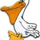 Pelican bird wildlife duck applique iron-on patch S-288