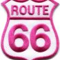 Route 66 retro muscle cars 60s americana applique iron-on patch new S-275