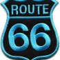 Route 66 retro muscle cars 60s americana USA applique iron-on patch new S-271