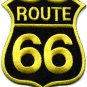 Route 66 retro muscle cars 60s americana USA applique iron-on patch new S-273