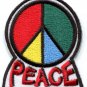 Peace sign hippie retro applique iron-on patch new S-28