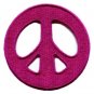 Peace sign hippie retro applique iron-on patch new S-21