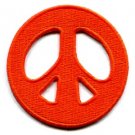 Peace sign hippie retro applique iron-on patch new S-17