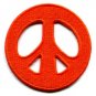 Peace sign hippie retro applique iron-on patch new S-17