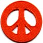 Peace sign hippie retro applique iron-on patch new S-17