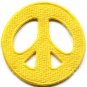 Peace sign hippie retro summer of love boho chic applique iron-on patch new S-19
