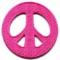 Peace sign hippie retro applique iron-on patch new S-20