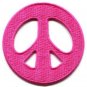 Peace sign hippie retro applique iron-on patch new S-20