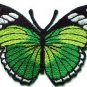 Butterfly hippie green applique iron-on patch new S-163