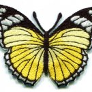 Butterfly hippie yellow embroidered iron-on patch S-161