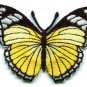 Butterfly hippie yellow embroidered iron-on patch S-161