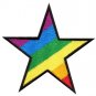 Star gay pride 70's retro disco fab superstar applique iron-on patch new S-143