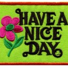 Have a Nice Day retro hippie groovy iron-on patch S-117