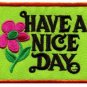 Have a Nice Day retro hippie groovy iron-on patch S-117