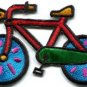 Bicycle retro bike 70s applique iron-on patch new S-126
