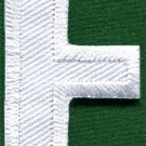 Letter E english alphabet language school applique iron-on patch new S-853