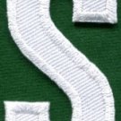 Letter S english alphabet language school applique iron-on patch new S-864